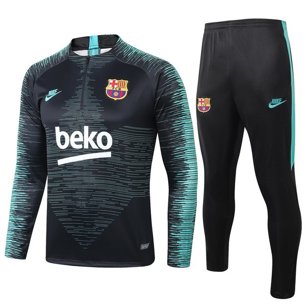 Chandal Barcelona 2019-20 Negro Verde Blanco